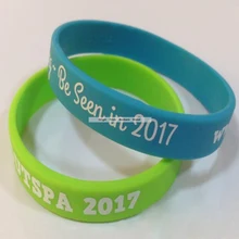 Резиновый браслет на заказ, логотип текст слова Шелковый экран печати дешевые модные детские силиконовые браслеты, продвижение подарок