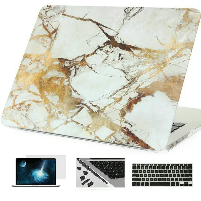 Cases For Macbook Case Marble Air Pro Retina 11 12 13 15 inch For Mac book 11.6 13.3 15.4 Hard Shell Laptop Bag