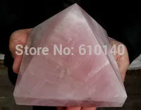 

free shipping NATURE rose quartz CRYSTAL PYRAMID POINT HEALING