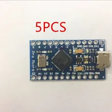 5 шт. мини USB ATmega32U4 Pro Micro 5 в 16 МГц модуль платы для Arduino/Leonardo ATMega 32U4 контроллер Pro-Micro замена Pro Mini
