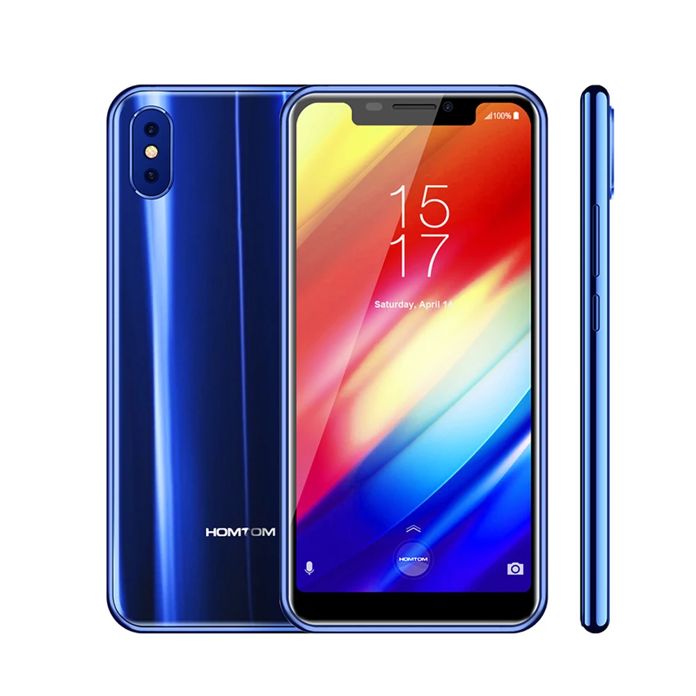 Smartphone H10 4G смартфон 5 85 дюймов Android 8 1 MTK6750T Восьмиядерный 4 Гб ОЗУ 64 ПЗУ с отпечатком