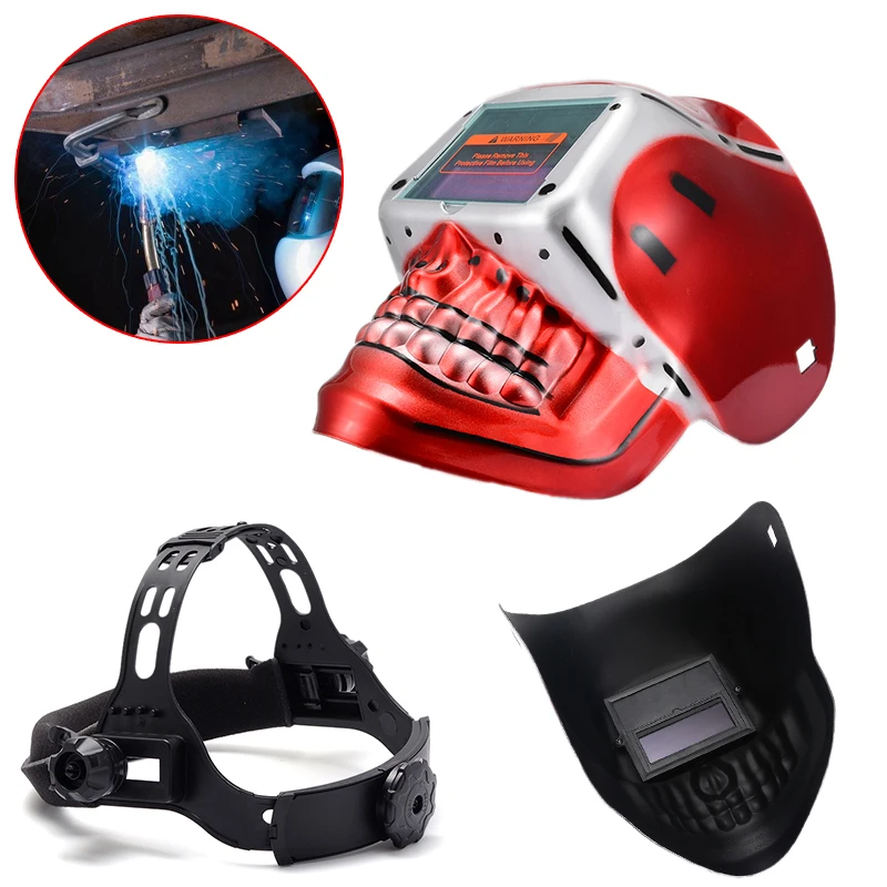 

Mayitr Solar Auto Darkening Welding Helmet Welders Face Mask Protection Arc Mig Tig Grinding for Welding Machine