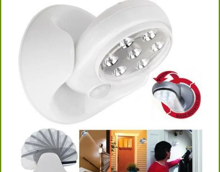 

7 LED Wireless PIR Auto Motion Sensor Light LED Motion Light Intelligent Portable Infrared Induction Lamp LED Sensor Night Light