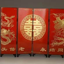 TNUKK blessding китайские красивые свадебные подарки картина ручной работы дракон феникс экран