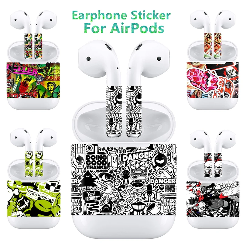 

Fashionable high-quality 3m stickers, professional factory customized Airpods personalized graffiti stickers skin, 2019 hot