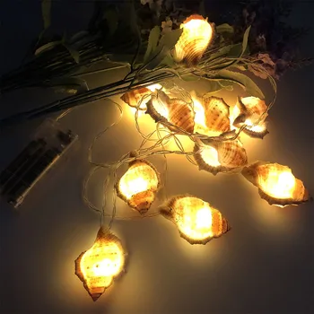 

LED Decorative Lights Ocean Conch Light String Photo Props Party Decoration