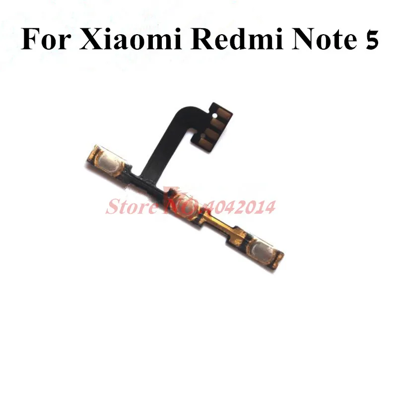 

Original Power ON/OFF Volume button Key Flex cable For Xiaomi Redmi Note 5 power switch connector ribbon Replacement parts