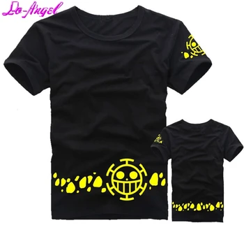 

Anime One Piece Trafalgar Law Cosplay Costume Unisex Casual Tee Shirts Cotton T-Shirt Tops