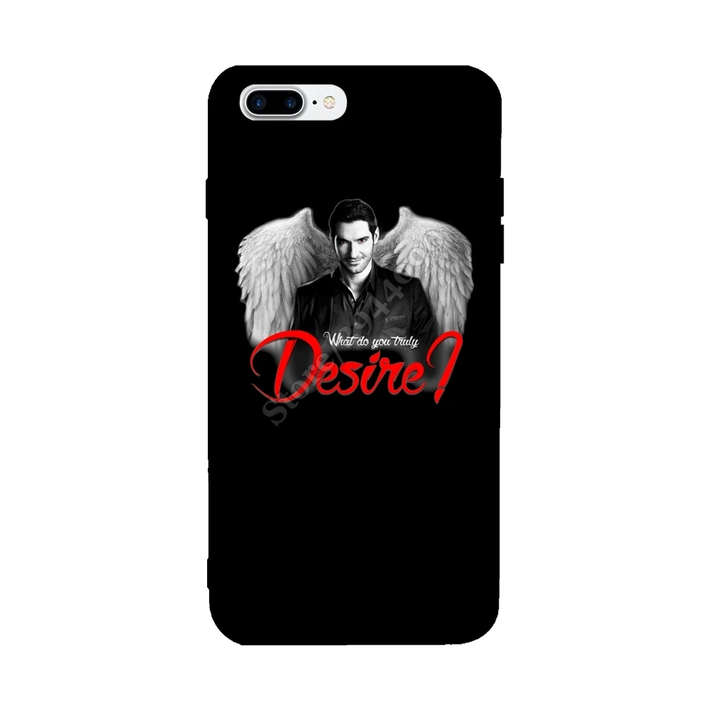 New Lucifer For Iphone 6S 6 7 8 Plus Case Soft TPU Colorful Anti-Knock Covers X |