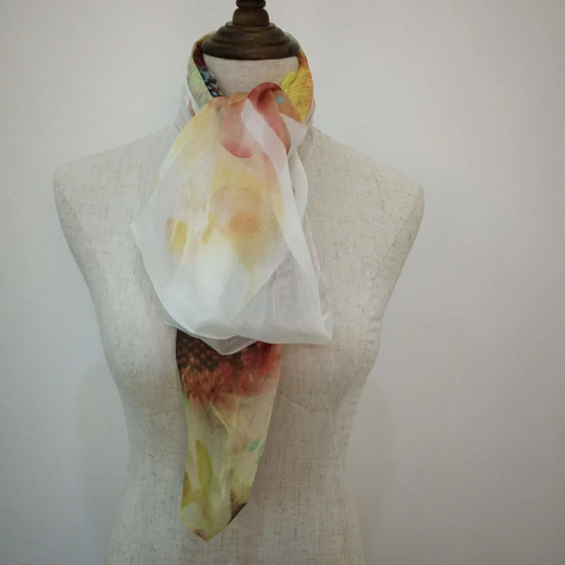 Высококачественные ткани удобные и безопасные для кожи натуральный шелковый шарф чистые и удобные без каких-либо Добавки