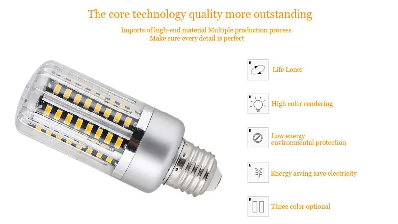 Светодиодный диодный светильник E27 E12 E14 5 Вт 10 15 20 25 SMD 5736 высокая яркость без