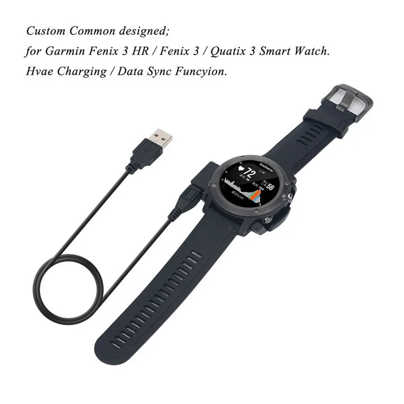 Зарядное устройство для смарт-часов Garmin Fenix 3 зарядная док-станция+ USB кабель для синхронизации данных для Garmin Fenix 3 HR/Fenix3/Quatix 3