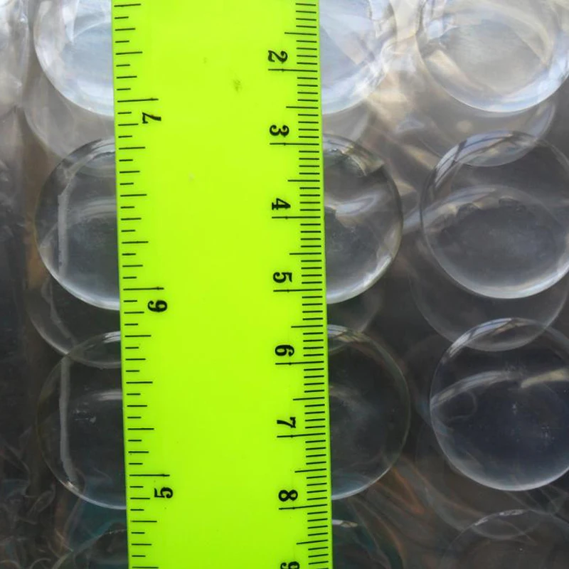 100pcs Round 3D Crystal Clear Epoxy Adhesive Circles Bottle Cap Stickers DIY Craft Circles Transparent Flash Resin Patch Dots