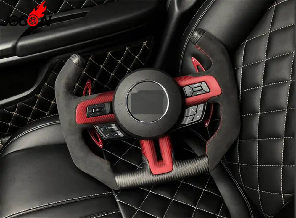Carbon Fiber Steering Wheel For Ford Mustang S550 EcoBoost 5.0 GT