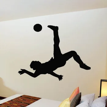 

Football Player Sticker Sports Soccer Decal Helmets Girl Kids Room Name Posters Vinyl Wall Decals Football Sticker