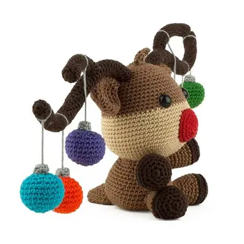 

crochet toys amigurumi rattle deer model number w738