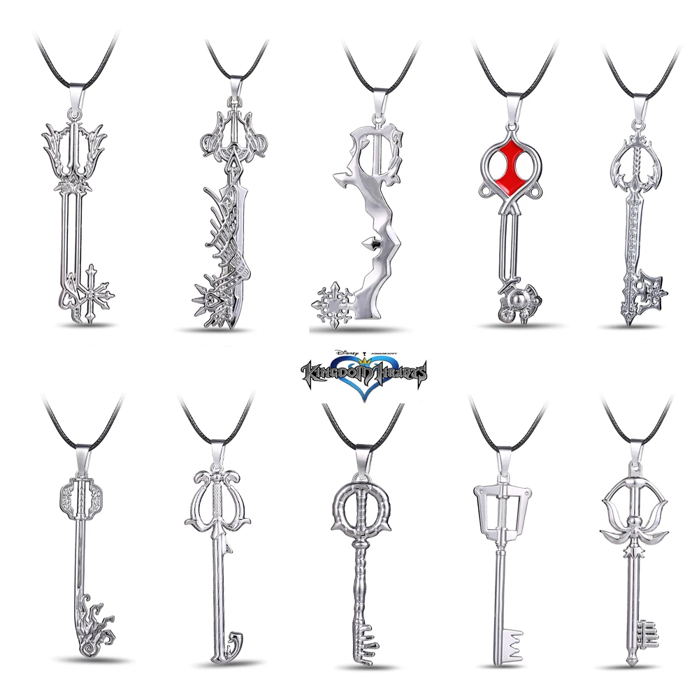 ゲームキングダムハーツネックレス金属ペンダントネックレス女性男性アクセサリージュエリーギフト Kingdom Hearts Necklace Heart Necklacekingdom Hearts Aliexpress