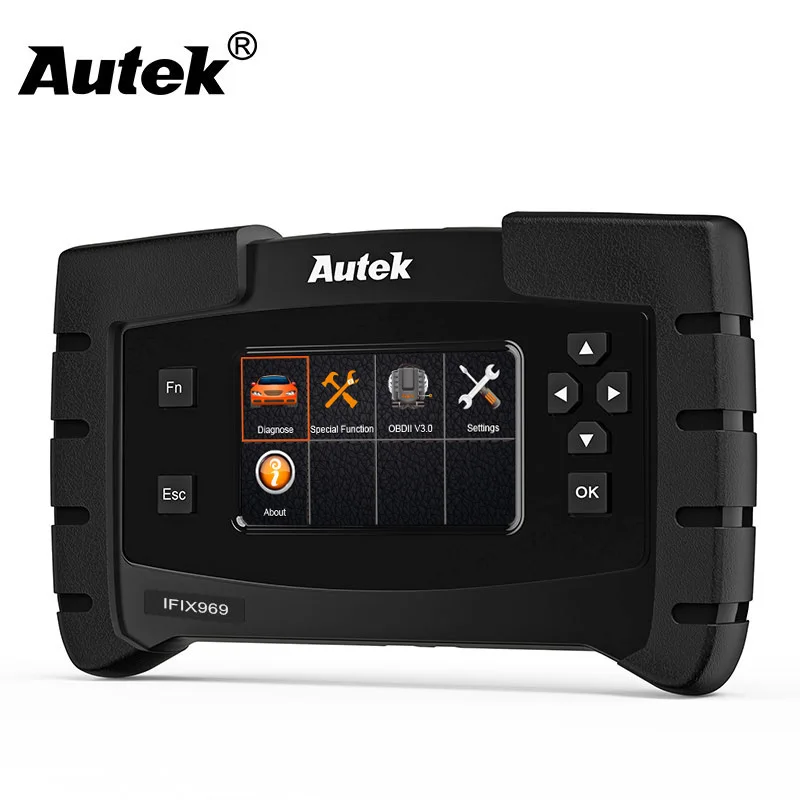 Autek IFIX-969 OBD Автомобильный сканер полная система OBD2 автоматический сканер Трансмиссия ABS подушка безопасности SAS EPB сброс ODB2 диагностический инструмент