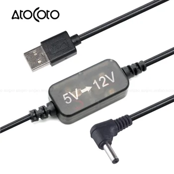 

AtoCoto Power Converter Adapter Cable USB Port 5V to DC 12V 3.5mm Jack Plug for Car DVR GPS Cigarette Lighter Socket 1m 3m