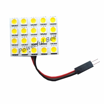 

2 x C5W T10 20SMD 3.2W LED panel luggage compartment lights white warm white DC12V car boat dome reading lamp bulb