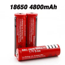 Bateria original 3.7v 4800 mah, bateria de íon de lítio recarregável para lanterna, e-cigarro, + livre envio do frete