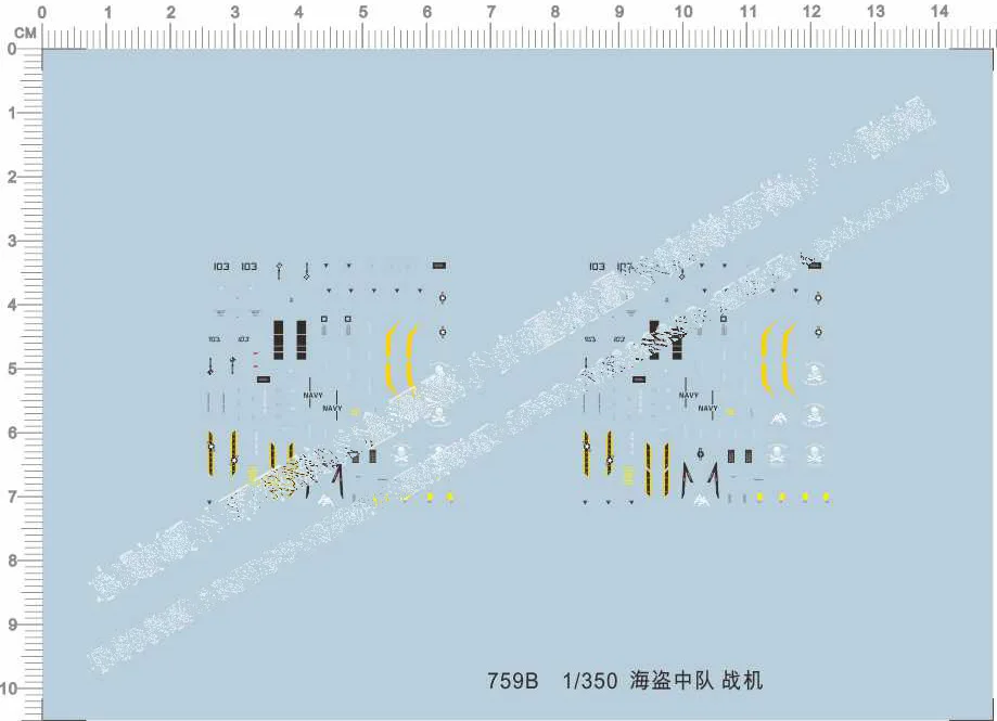 1/350 U.S VF-84 Jolly Rogers модель комплект водная наклейка | Игрушки и хобби