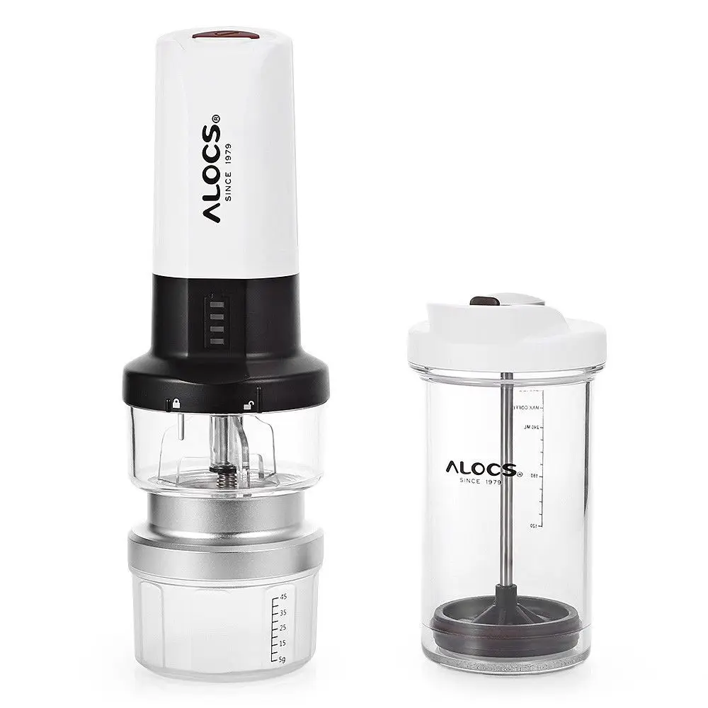 

DSGS ALOCS KW-K25 Electric Coffee Maker French Press Kettle Camping Grinder Tableware