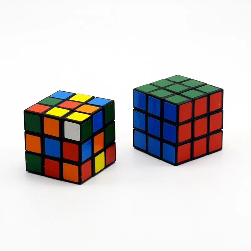 

2pcs 3x3x3 3cm Speed For Magic Cube Puzzle Fidget Cube Neo Sticker For Children Adult Education Toy