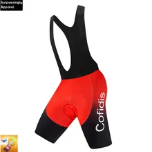 Pro Команда UCI черный, Красный Cofidis велосипедные шорты Для мужчин верхняя одежда велосипед Велоспорт 16D гель мягкий езда Биб шорты Coolmax