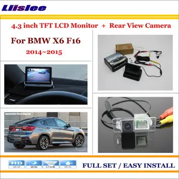 

Liislee For BMW X6 F16 2014 2015 - Car Rear Camera + 4.3" TFT LCD Screen Monitor = 2 in 1 Back Up Parking System