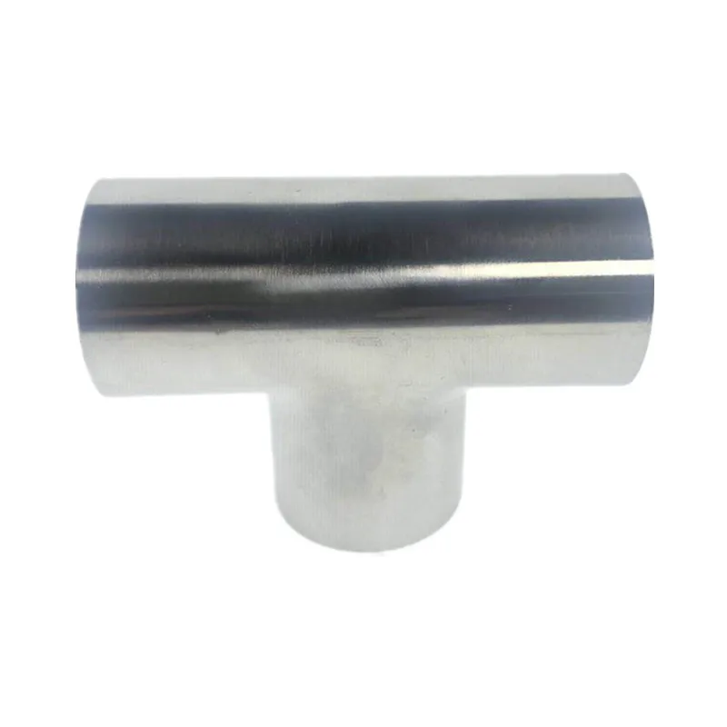 Accesorios de conexión de tubería de soldadura sanitaria tipo T pulido de acero inoxidable de grado alimenticio 304 Accesorios de conexión de tubería de soldadura sanitaria tipo T pulido de acero inoxidable de grado alimenticio 304