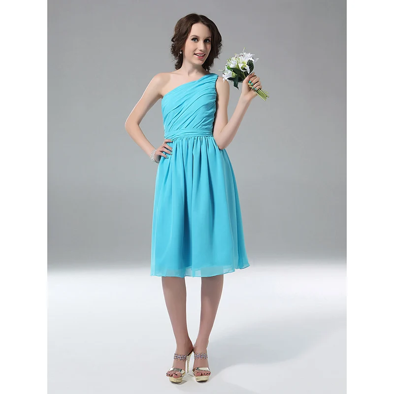One Sided Bridesmaid Dresses 6