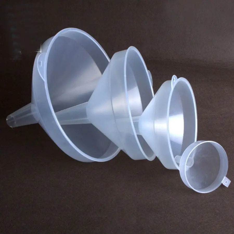 

170mm Diameter Plastic PP Funnel Liquid Oil Fuel Water for Kitchen Laboratory Garage Car Home
