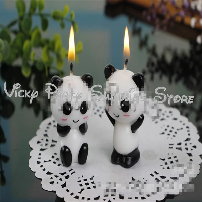 

Cartoon Panda Theme Candle Party Candle Sit Birthday Party Candle Set Baby Shower Party Supplies Decorations