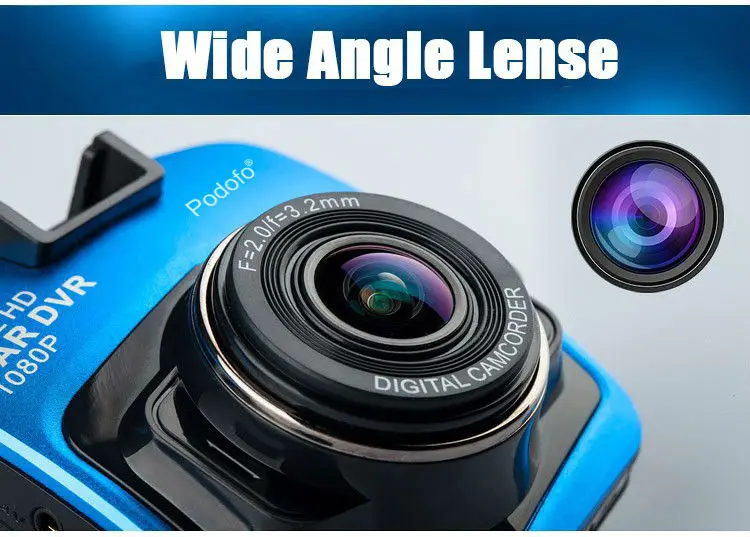 2019 nouveau Original Podofo A1 Mini voiture DVR caméra Dashcam Full HD 1080P enregistreur d'enregistrement vidéo g-sensor Vision nocturne caméra de tableau de bord