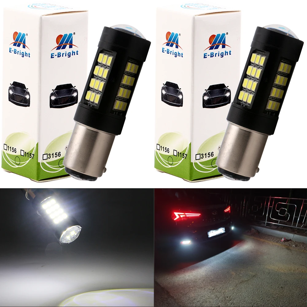 YM E-Bright 2 шт. 1157 BAY15D P21/5 Вт S25 2835 42 SMD неполярность 12В 24В светодиодные Автомобильные
