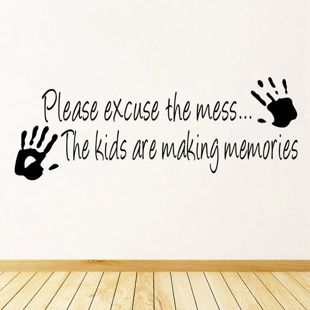 Bitte Chaos Kinder Decor vinyl wandtattoo zitat aufkleber Inspiration wohnzimmer dekoration in Bitte Chaos Kinder Decor vinyl wandtattoo zitat