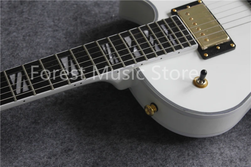 Wholesale China OEM White Glossy Finish Suneye LP Electric Guitar With Rosewood Fretboard Guitarra Neck For Sale