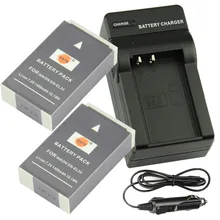 DSTE 2 шт. EN-EL22 Перезаряжаемые Li-Ion Батарея с путешествия и автомобильное Зарядное устройство для объектива Nikon 1 S2 J4 Камера