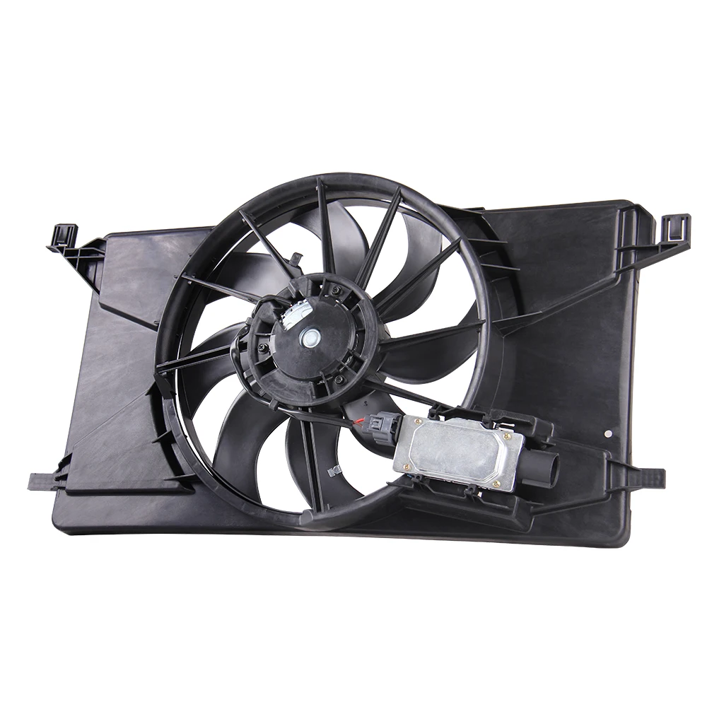 For Ford For Focus 13 17 Radiator Condenser Cooling Fan Motor TOPAZ BV6Z8C607Kin Radiators