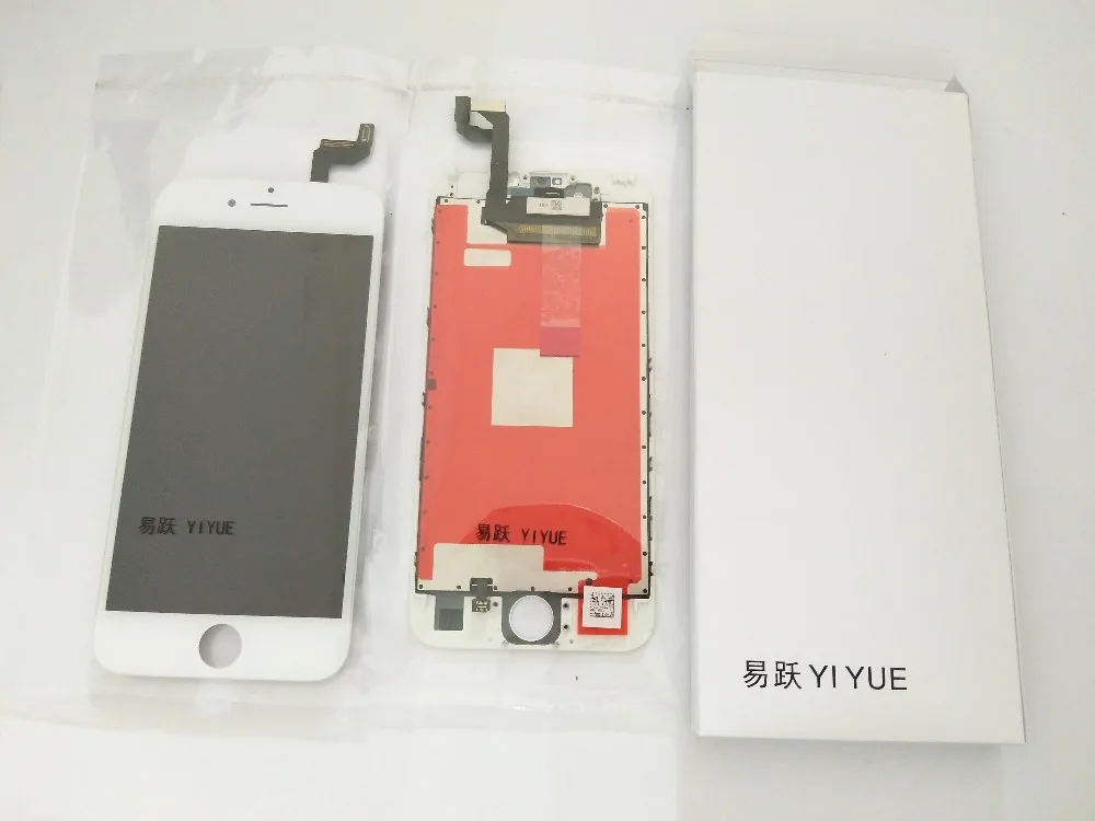10 шт./лот Высокое качество без битых пикселей для iPhone 6 S lcd сенсорный экран Замена с 3D сенсорный дигитайзер 4,7 дюймов белый/черный