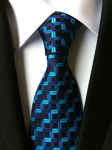 8 см Классический Полосатый клетчатый галстук высокого качества желтый зеленый синий деловой Свадебный галстук Модный повседневный жаккардовый мужской галстук