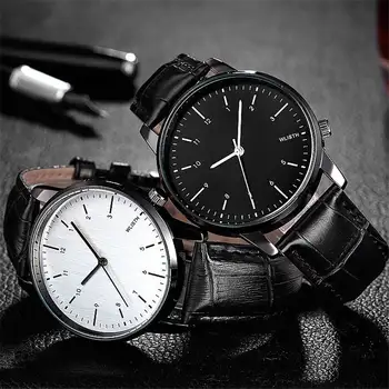 

Men Watches Top Luxury Brand Quartz Watch Casual Leather WLISTH Wristwatch Montre Homme Male Simple Clock Relogio Masculino saat