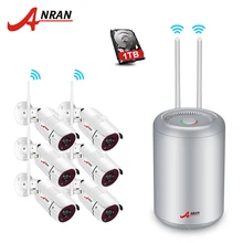 ANRAN Беспроводной CCTV Камера Системы 1080P 4/8CH NVR POE IP Камера Водонепроницаемый Открытый P2P домашнего видеонаблюдения Наборы