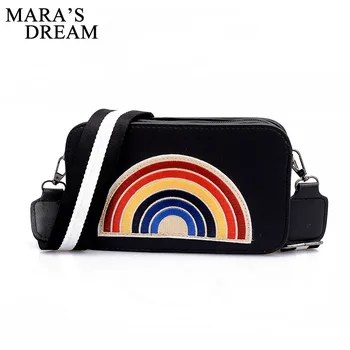 

Mara's Dream New Brand Color Rainbow Women Messenger Bag Female Handbag Lady Crossbody Shoulder Bags Women Flap Fashion Bags