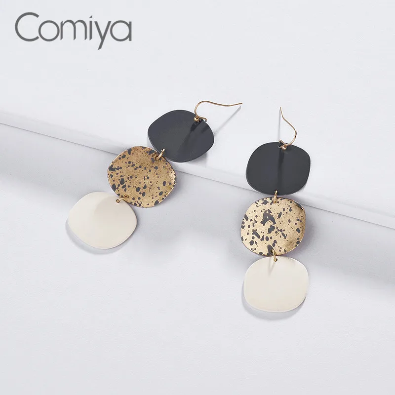 Comiya серьги Бохо для женщин круглой формы из цинкового сплава OL Lady винтажные