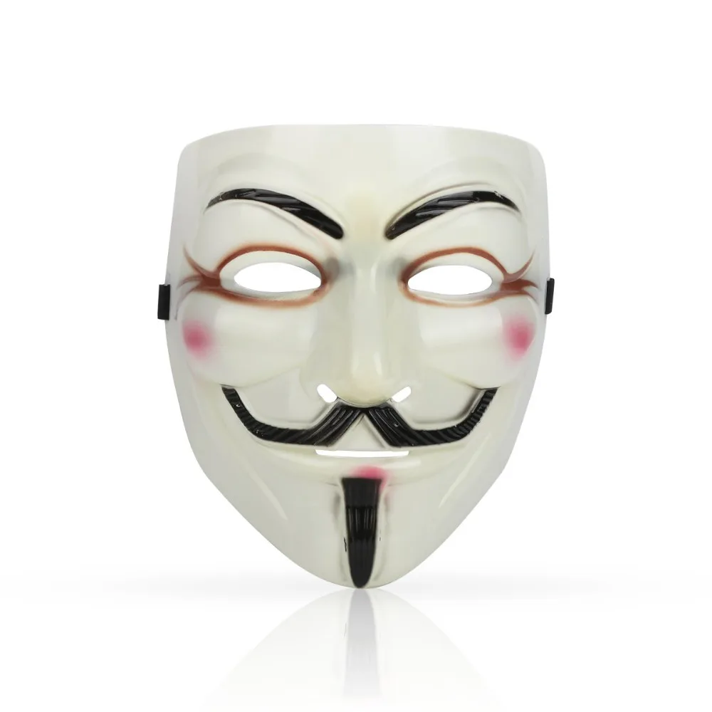 V For Vendetta Mask Guy Fawkes Anonymous Halloween Party Fancy Dress Costumes