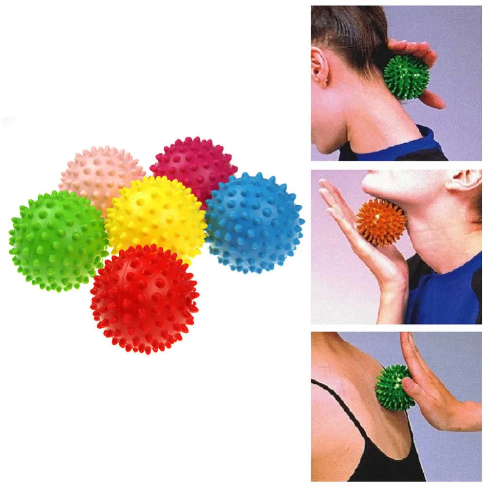 Yoga Spikey Massage Gym Balls Spiky Yoga Stress Reflexology for Foot