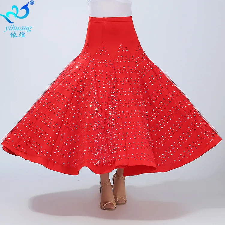 Buy New Modern Dance Skirt Girls Social Dance Costumes Female Waltz Wear