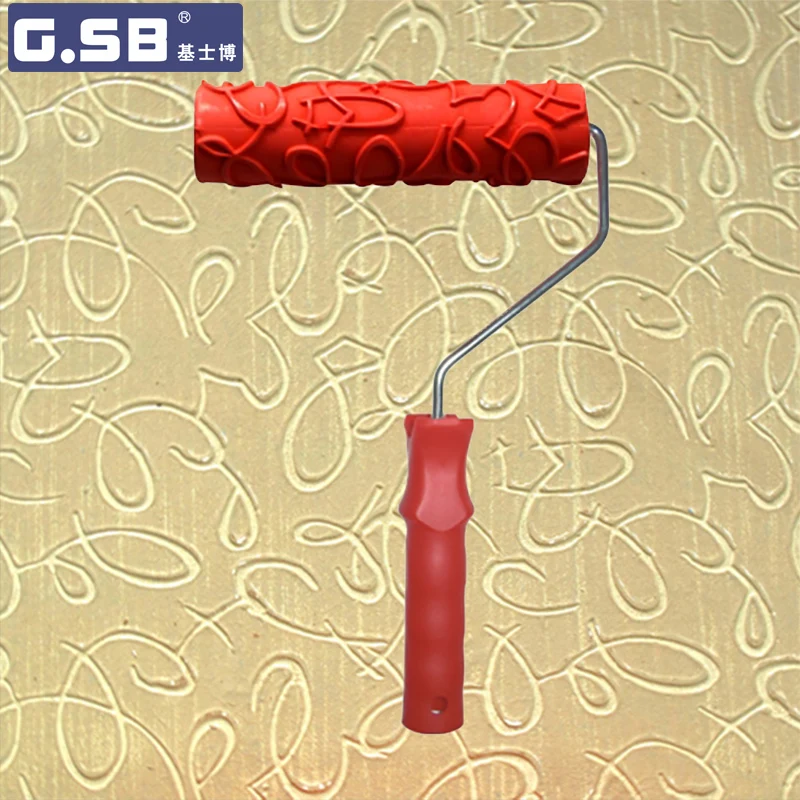 

Free shipping 7 inch Pattern Rubber Roller for Wall Decoration Paint tools NO.035 model Reliefs paint roller wall decoration
